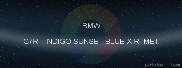 Bmw paint C7R Indigo Sunset Blue Xir. Met.