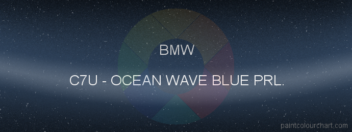 Bmw paint C7U Ocean Wave Blue Prl.