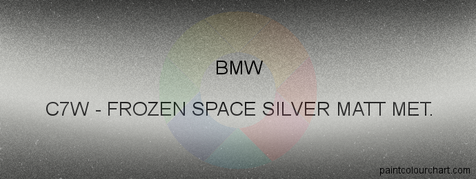 Bmw paint C7W Frozen Space Silver Matt Met.