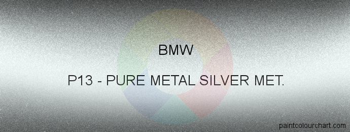 Bmw paint P13 Pure Metal Silver Met.
