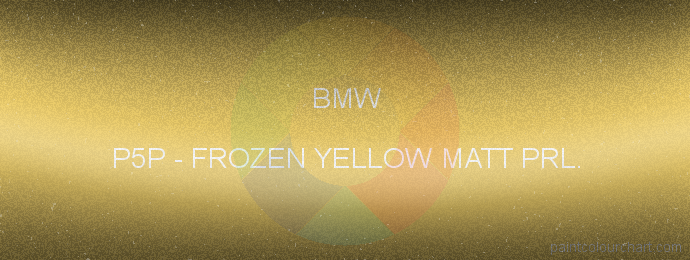 Bmw paint P5P Frozen Yellow Matt Prl.