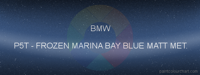 Bmw paint P5T Frozen Marina Bay Blue Matt Met.