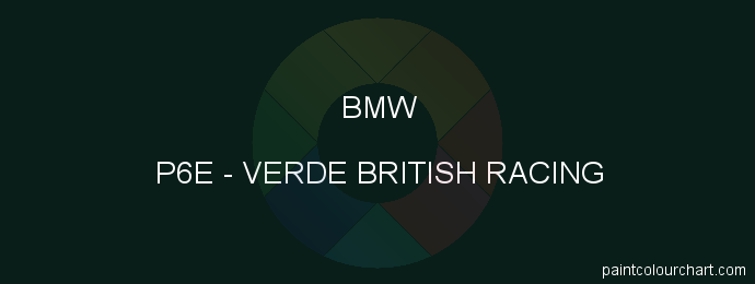 Bmw paint P6E Verde British Racing
