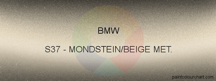 Bmw paint S37 Mondstein/beige Met.