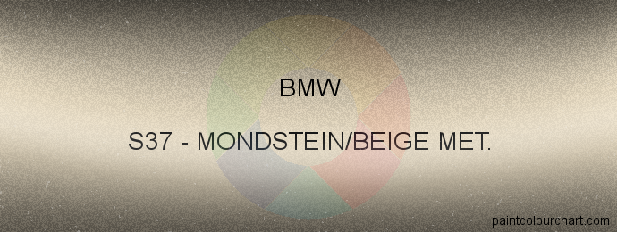 Bmw paint S37 Mondstein/ Beige Met.