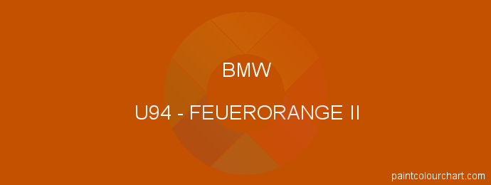 Bmw paint U94 Feuerorange Ii