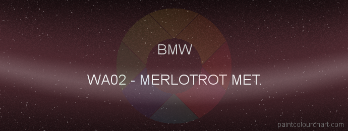 Bmw paint WA02 Merlotrot Met.