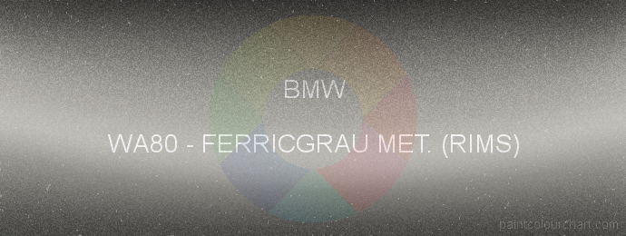 Bmw paint WA80 Ferricgrau Met. (rims)