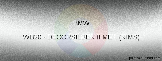 Bmw paint WB20 Decorsilber Ii Met. (rims)