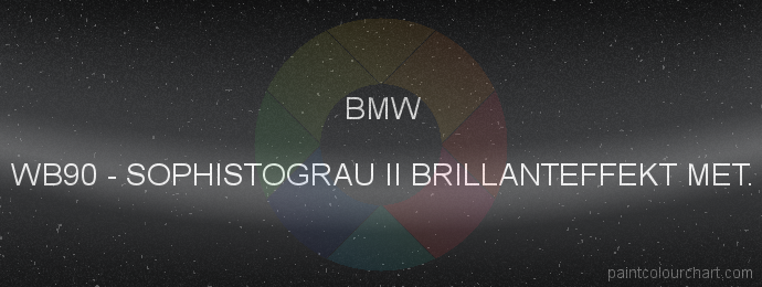 Bmw paint WB90 Sophistograu Ii Brillanteffekt Met.