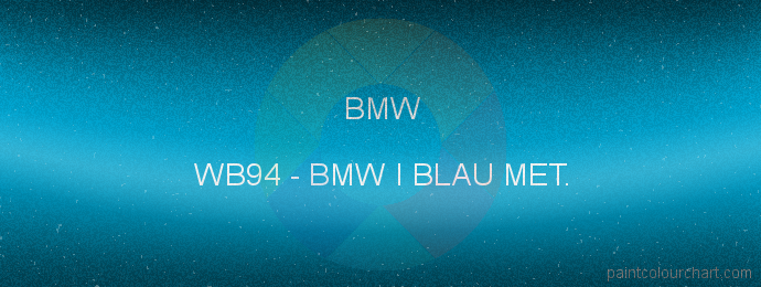 Bmw paint WB94 Bmw I Blau Met.