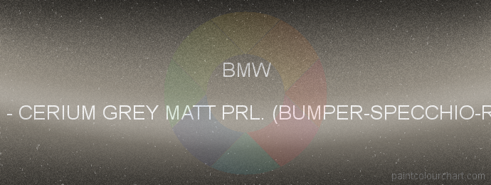 Bmw paint WC1E Cerium Grey Matt Prl. (bumper-specchio-ruote