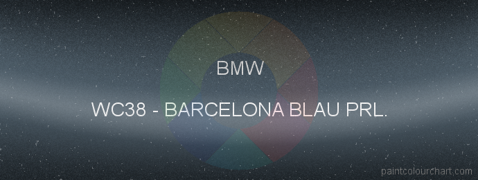 Bmw paint WC38 Barcelona Blau Prl.