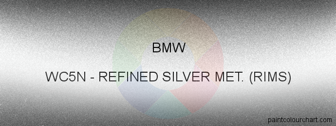 Bmw paint WC5N Refined Silver Met. (rims)