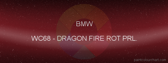 Bmw paint WC68 Dragon Fire Rot Prl.