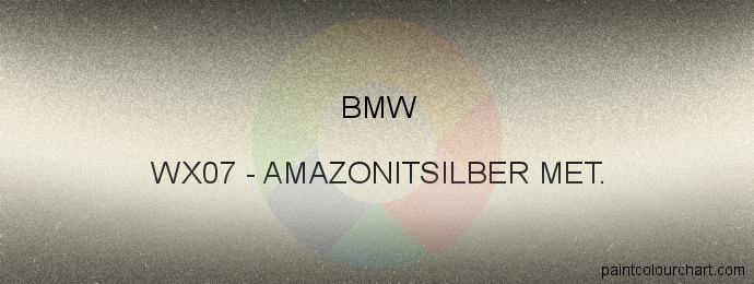 Bmw paint WX07 Amazonitsilber Met.