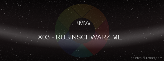 Bmw paint X03 Rubinschwarz Met.