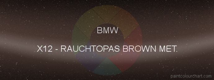 Bmw paint X12 Rauchtopas Brown Met.