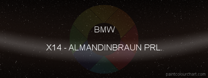 Bmw paint X14 Almandinbraun Prl.