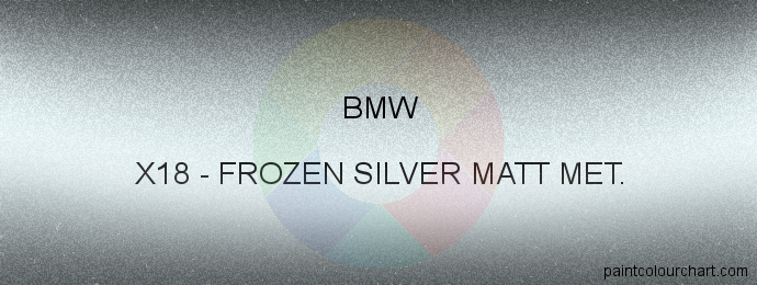 Bmw paint X18 Frozen Silver Matt Met.