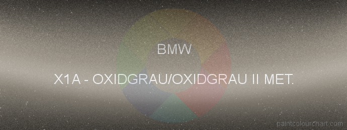 Bmw paint X1A Oxidgrau/oxidgrau Ii Met.