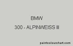 Peinture BMW 300 AlpinWeiss III