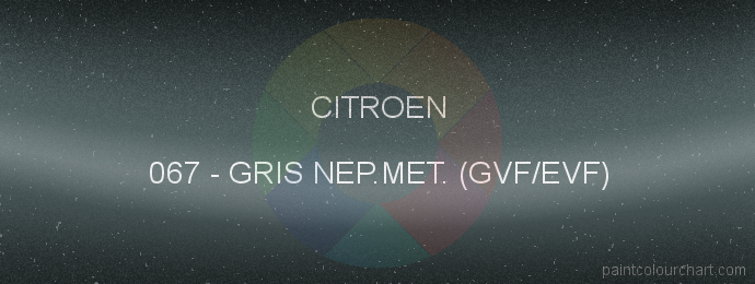 Citroen paint 067 Gris Nep.met. (gvf/evf)