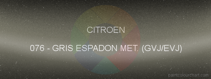 Citroen paint 076 Gris Espadon Met. (gvj/evj)