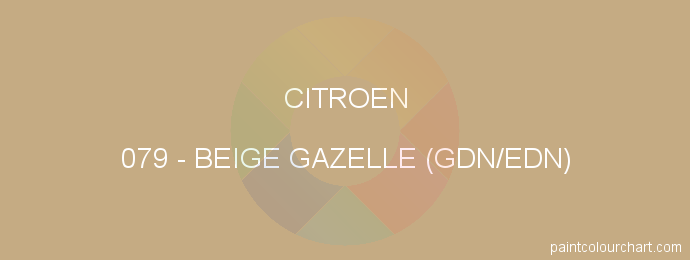 Citroen paint 079 Beige Gazelle (gdn/edn)