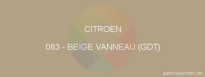 Citroen paint 083 Beige Vanneau (gdt)