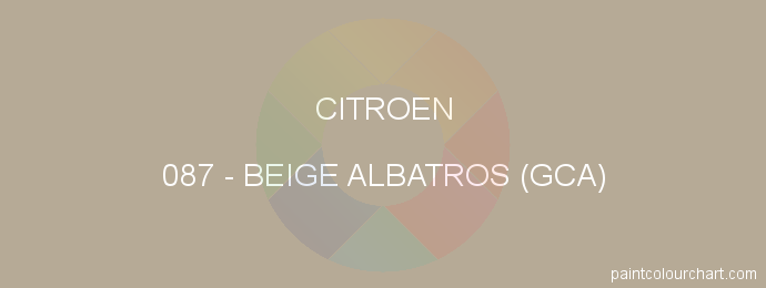 Citroen paint 087 Beige Albatros (gca)