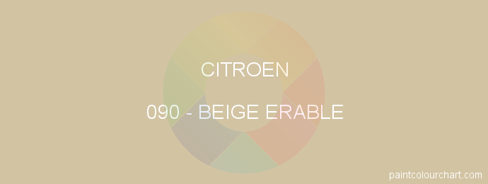 Citroen paint 090 Beige Erable