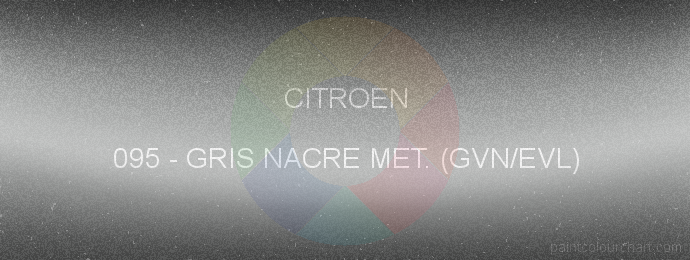 Citroen paint 095 Gris Nacre Met. (gvn/evl)