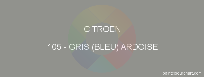 Citroen paint 105 Gris (bleu) Ardoise