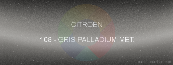 Citroen paint 108 Gris Palladium Met.