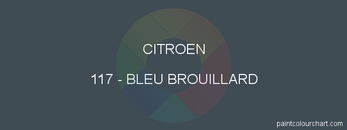 Citroen paint 117 Bleu Brouillard