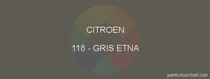Citroen paint 118 Gris Etna