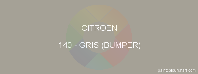 Citroen paint 140 Gris (bumper)