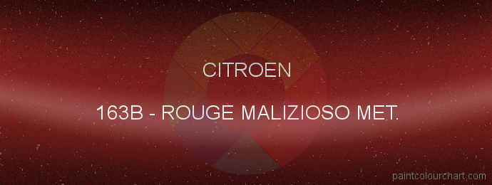 Citroen paint 163B Rouge Malizioso Met.