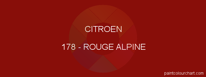 Citroen paint 178 Rouge Alpine