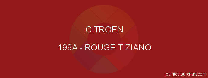 Citroen paint 199A Rouge Tiziano