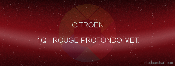 Citroen paint 1Q Rouge Profondo Met.