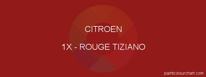 Citroen paint 1X Rouge Tiziano