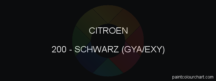 Citroen paint 200 Schwarz (gya/exy)