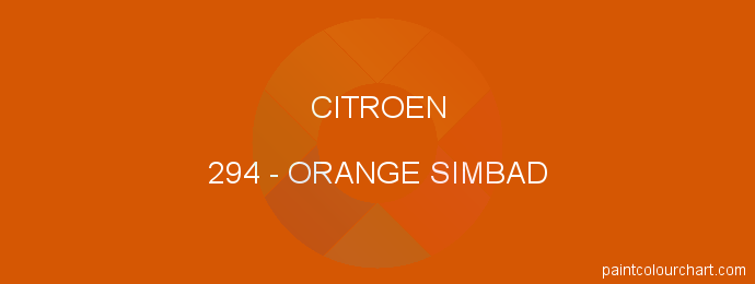Citroen paint 294 Orange Simbad