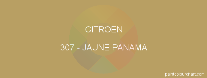 Citroen paint 307 Jaune Panama