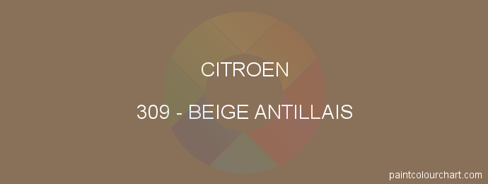 Citroen paint 309 Beige Antillais