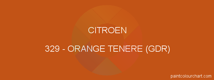 Citroen paint 329 Orange Tenere (gdr)