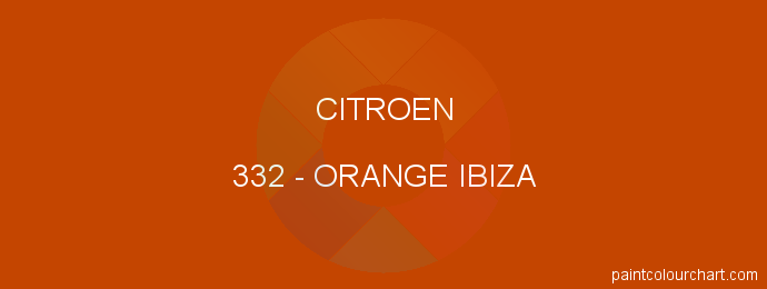Citroen paint 332 Orange Ibiza