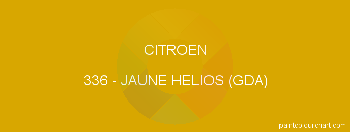 Citroen paint 336 Jaune Helios (gda)